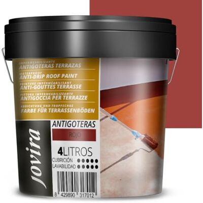 JOVIRA PINTURAS - Impermeabilizante Antigoteras Terrazas - Rouge - Publicité JOVIRA PINTURAS - Impermeabilizante Antigoteras Terrazas - Rouge - Publicité