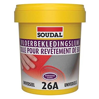 Colle Soudal A26 pour sol - Forte adhérence - Publicité Colle Soudal A26 pour sol - Forte adhérence - Publicité