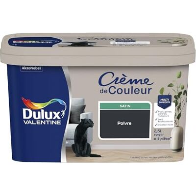 DULUX VALENTINE - Crème de Couleur - Gris poivre - Paint - Publicité DULUX VALENTINE - Crème de Couleur - Gris poivre - Paint - Publicité