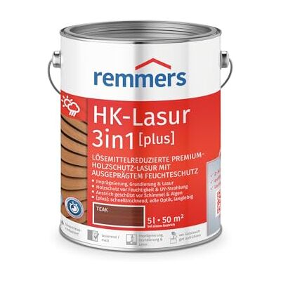 Remmers Aqua HK-Lasur 3en1, teck - Peinture de protection du bois - Publicité Remmers Aqua HK-Lasur 3en1, teck - Peinture de protection du bois - Publicité