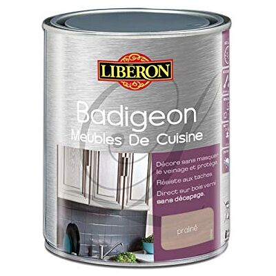 Libéron LIBERON Badigeon meubles de cuisine, Praliné satin, 1L - Publicité Libéron LIBERON Badigeon meubles de cuisine, Praliné satin, 1L - Publicité