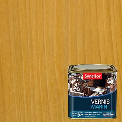 Syntilor Vernis Marin Chêne Clair Satiné 0,75L - Publicité Syntilor Vernis Marin Chêne Clair Satiné 0,75L - Publicité