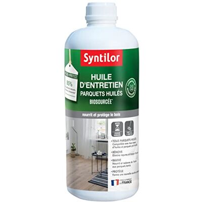 Syntilor Huile D'Entretien Parquets Huilés Biosourcée 1L 03713265 Incolore - Publicité Syntilor Huile D'Entretien Parquets Huilés Biosourcée 1L 03713265 Incolore - Publicité