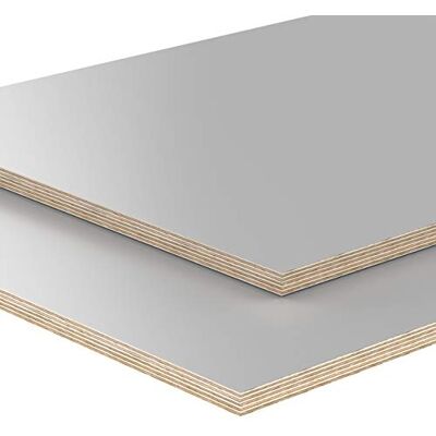 AUPROTEC 18mm Plateau de Table gris 900 mm x 800 mm Contreplaqué revêtu en mélamine 40cm-200cm au choix Panneau de Contreplaqué en Bouleau : rectangulaire 90x80 cm - Publicité AUPROTEC 18mm Plateau de Table gris 900 mm x 800 mm Contreplaqué revêtu en mélamine 40cm-200cm au choix Panneau de Contreplaqué en Bouleau : rectangulaire 90x80 cm - Publicité