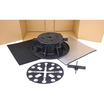 Gartenwelt Riegelsberger Palier de terrasse Basic Pied de réglage pour dalles de terrasse, céramique, pierre, béton (boîte d'échantillon) - Publicité Gartenwelt Riegelsberger Palier de terrasse Basic Pied de réglage pour dalles de terrasse, céramique, pierre, béton (boîte d'échantillon) - Publicité