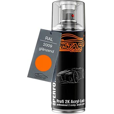 TRISTARcolor RAL 2009 Verkehrsorange brillant Bombe de peinture acrylique 2K aérosol peinture à vaporiser peinture à pulvériser 400 ml séchage rapide - Publicité TRISTARcolor RAL 2009 Verkehrsorange brillant Bombe de peinture acrylique 2K aérosol peinture à vaporiser peinture à pulvériser 400 ml séchage rapide - Publicité