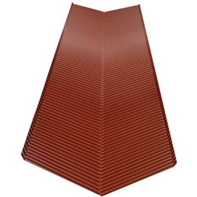 Parotec Noue de Toit nervurée transversale 0,5m x 2m (2000 mm) Couloir de noue alu gaufré, Bande de noue Aluminium étanche, Évacuation d'eau de toiture (Rouge Brique) - Publicité Parotec Noue de Toit nervurée transversale 0,5m x 2m (2000 mm) Couloir de noue alu gaufré, Bande de noue Aluminium étanche, Évacuation d'eau de toiture (Rouge Brique) - Publicité