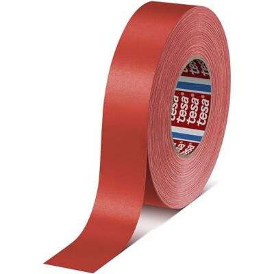 Tesa 04651-00527-00 Premium Adhésif toilé, Rouge, 50 m x 38 mm - Publicité Tesa 04651-00527-00 Premium Adhésif toilé, Rouge, 50 m x 38 mm - Publicité