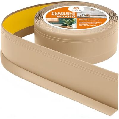 Garmin Plinthe Souple en PVC 70 x 20 mm Autoadhésive Sable, 5 m Bande de finition en PVC avec fraisages, décorative et résistante aux UV, idéale pour cuisine, salle de bain & sol - Publicité Garmin Plinthe Souple en PVC 70 x 20 mm Autoadhésive Sable, 5 m Bande de finition en PVC avec fraisages, décorative et résistante aux UV, idéale pour cuisine, salle de bain & sol - Publicité