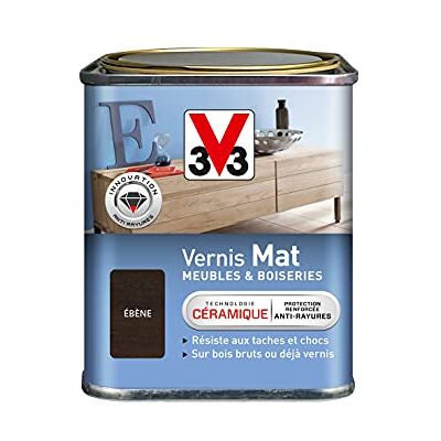 V33 Vernis Bois Ébène Mat - Vernis - Publicité V33 Vernis Bois Ébène Mat - Vernis - Publicité