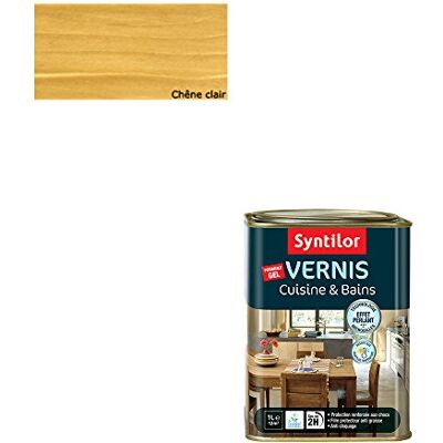 Syntilor Vernis Cuisine & Bains Chêne Clair Satiné 1L - Publicité Syntilor Vernis Cuisine & Bains Chêne Clair Satiné 1L - Publicité