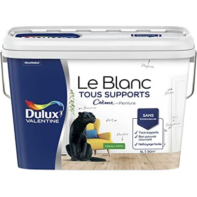 Dulux Valentine - Le Blanc Tous Supports - 5L - Paint - Publicité Dulux Valentine - Le Blanc Tous Supports - 5L - Paint - Publicité