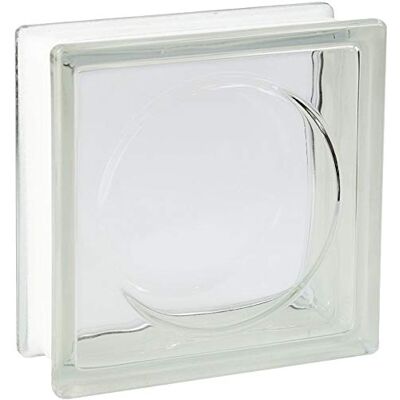 Fuchs Design Brique de verre design Alpha clair brillant 19x19x8 cm 5 pièces - Publicité Fuchs Design Brique de verre design Alpha clair brillant 19x19x8 cm 5 pièces - Publicité