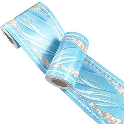 Mesoar Frise de papier peint autocollant pour plafond Bleu ciel 10 cm x 10 m - Publicité Mesoar Frise de papier peint autocollant pour plafond Bleu ciel 10 cm x 10 m - Publicité