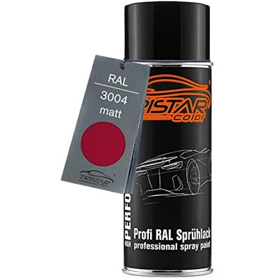 TRISTARcolor RAL 3004 Purpurrot mat, bombe de peinture bombe aérosol 400 ml, à séchage rapide - Publicité TRISTARcolor RAL 3004 Purpurrot mat, bombe de peinture bombe aérosol 400 ml, à séchage rapide - Publicité