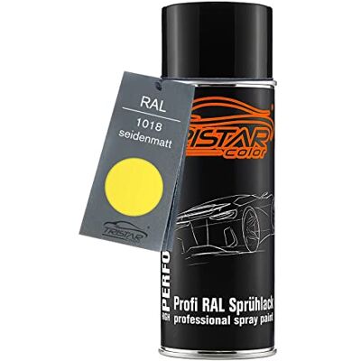 TRISTARcolor RAL 1018 Zinkgelb mat satiné, bombe de peinture bombe aérosol 400 ml, à séchage rapide - Publicité TRISTARcolor RAL 1018 Zinkgelb mat satiné, bombe de peinture bombe aérosol 400 ml, à séchage rapide - Publicité