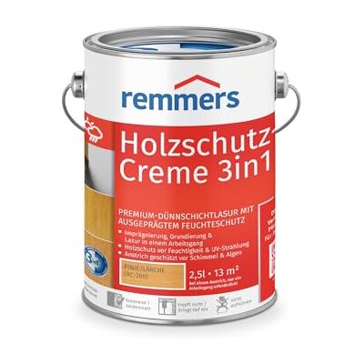 Remmers bois de protection Crème – Pin/Mélèze 2,5L - Publicité Remmers bois de protection Crème – Pin/Mélèze 2,5L - Publicité