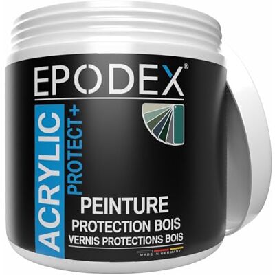 EPODEX ACRYLIC PROTECT+ Peinture bois Gris silex Pastel - Publicité EPODEX ACRYLIC PROTECT+ Peinture bois Gris silex Pastel - Publicité