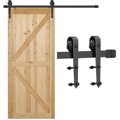 Yaheetech - 6FT-183CM - 183 cm - 100 kg - Kit de Porte Coulissante - Publicité Yaheetech - 6FT-183CM - 183 cm - 100 kg - Kit de Porte Coulissante - Publicité