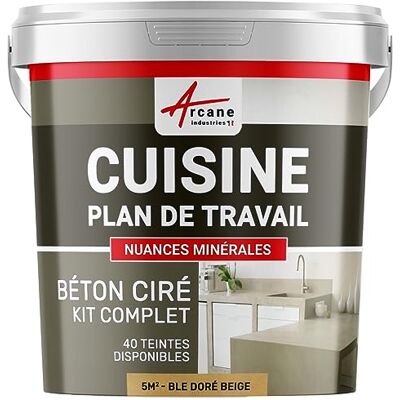 Béton Poli Beige - Revêtement de Cuisine et Mur - 5 m² - Publicité Béton Poli Beige - Revêtement de Cuisine et Mur - 5 m² - Publicité