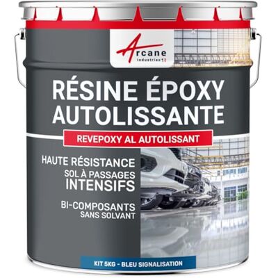 ARCANE INDUSTRIES Résine Époxy Sol Autolissante Carrelage et Béton 5 kg Bleu signalisation Autolissante pour Sols Carrelage et Béton à Passage Intensif, Haute Résistance Chimique et Mécanique - Publicité ARCANE INDUSTRIES Résine Époxy Sol Autolissante Carrelage et Béton 5 kg Bleu signalisation Autolissante pour Sols Carrelage et Béton à Passage Intensif, Haute Résistance Chimique et Mécanique - Publicité