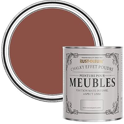 Rust-Oleum Rouge Peinture pour Meubles Chalky, Mat Effet Poudré Rouge Brique 750ml - Publicité Rust-Oleum Rouge Peinture pour Meubles Chalky, Mat Effet Poudré Rouge Brique 750ml - Publicité