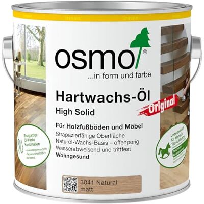 Osmo huile cire dure HS colorée 3041 Natural récipient 0,75 l - Publicité Osmo huile cire dure HS colorée 3041 Natural récipient 0,75 l - Publicité