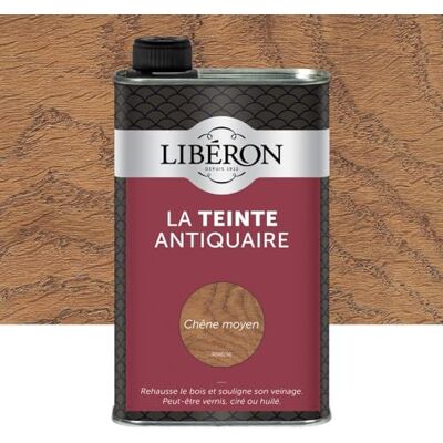 Libéron Teinte antiquaire pour meubles et objets, Chêne moyen, 0,5L - Publicité Libéron Teinte antiquaire pour meubles et objets, Chêne moyen, 0,5L - Publicité