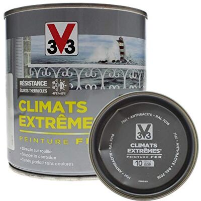 V33 Peinture Métal Extérieur Antracite - 10 Ans Garantie - Publicité V33 Peinture Métal Extérieur Antracite - 10 Ans Garantie - Publicité