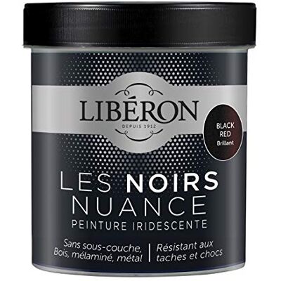 Libéron Peinture décorative Les noirs nuance, Black red brillant, 500 ML - Publicité Libéron Peinture décorative Les noirs nuance, Black red brillant, 500 ML - Publicité