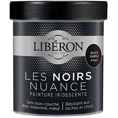 Libéron Peinture décorative Les noirs nuance, Black purple brillant, 500 ML - Publicité Libéron Peinture décorative Les noirs nuance, Black purple brillant, 500 ML - Publicité