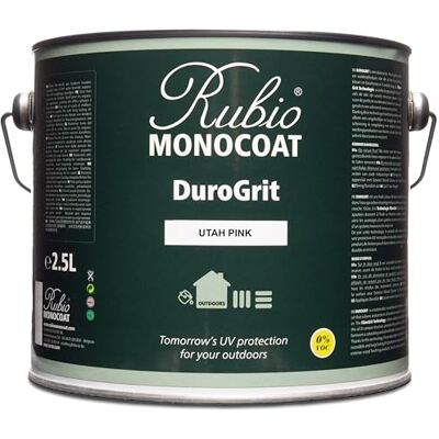 Rubio Monocoat Saturateur bois d'extérieur DuroGrit, Teinture & Scellant Utah Pink 1 couche, protection UV pour terrasses, clôtures & meubles Échantillon 2,5L - Publicité Rubio Monocoat Saturateur bois d'extérieur DuroGrit, Teinture & Scellant Utah Pink 1 couche, protection UV pour terrasses, clôtures & meubles Échantillon 2,5L - Publicité