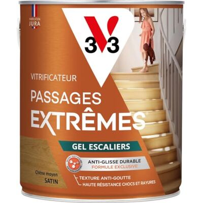 V33 Vernis en Gel Chêne Moyen - Revêtement de Sol - Publicité V33 Vernis en Gel Chêne Moyen - Revêtement de Sol - Publicité