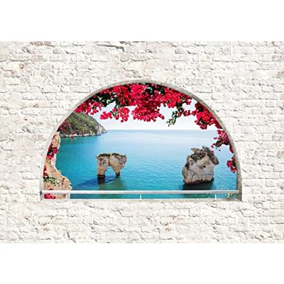 ART Papier peint intissé Mural Fenêtre à la mer Moderne Toison Salon Chambre à Coucherr Salle Tableaux Muraux Tapisserie Photo blanc bleu 9284010a - Publicité ART Papier peint intissé Mural Fenêtre à la mer Moderne Toison Salon Chambre à Coucherr Salle Tableaux Muraux Tapisserie Photo blanc bleu 9284010a - Publicité