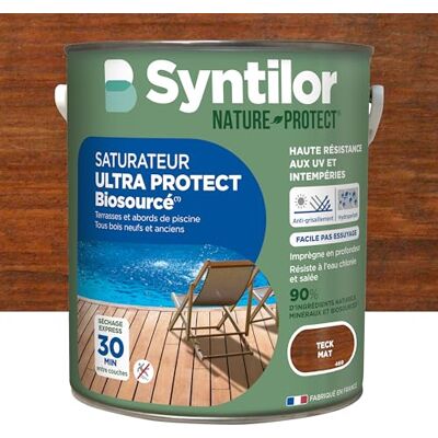 Syntilor Saturateur Ultra Protect Biosourcé Teck Mat 5L - Publicité Syntilor Saturateur Ultra Protect Biosourcé Teck Mat 5L - Publicité