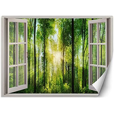 Feeby Photo Murale Intisse Rayons De Soleil Dans La Forêt 210x150 cm vert Colle Inclus Salon Chambre A Enfant Coucherr Bureau Salle Cuisine Les Arbres Nature - Publicité Feeby Photo Murale Intisse Rayons De Soleil Dans La Forêt 210x150 cm vert Colle Inclus Salon Chambre A Enfant Coucherr Bureau Salle Cuisine Les Arbres Nature - Publicité