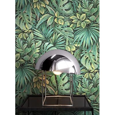 Newroom Papier Peint Intissé Vert Jungle Tropical Salon Chambre Feuillage dense de monstera, palmes et fougères, aspect lisse, décoration murale botanique, tapisserie séjour, bureau, entrée - Publicité Newroom Papier Peint Intissé Vert Jungle Tropical Salon Chambre Feuillage dense de monstera, palmes et fougères, aspect lisse, décoration murale botanique, tapisserie séjour, bureau, entrée - Publicité
