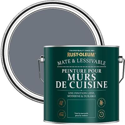 Rust-Oleum - Grey Washable Kitchen Wall Paint - Gris Marin - Paint - Publicité Rust-Oleum - Grey Washable Kitchen Wall Paint - Gris Marin - Paint - Publicité