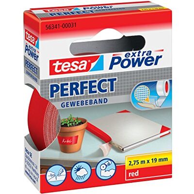 Tesa Ruban extra power en tissu, 2,75 m : 19 mm. Publicité Tesa Ruban extra power en tissu, 2,75 m : 19 mm. Publicité