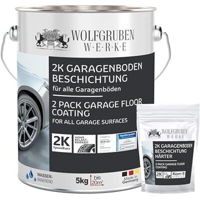 WO-WE 2K Peinture de garage sol résine époxy W707 revêtement, atelier, sous-sol, cave Ivoire clair 5kg - Publicité WO-WE 2K Peinture de garage sol résine époxy W707 revêtement, atelier, sous-sol, cave Ivoire clair 5kg - Publicité