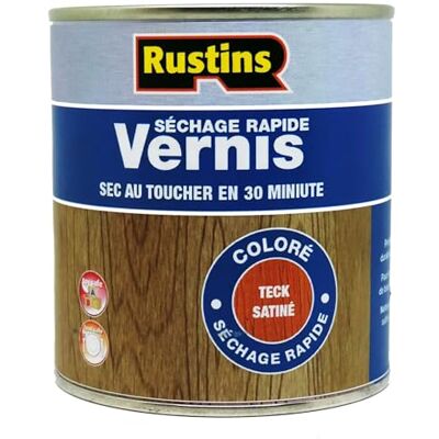 Rustins Vernis intérieur satiné teck à séchage rapide 1L 15m²/L (VSTE1000FR) - Publicité Rustins Vernis intérieur satiné teck à séchage rapide 1L 15m²/L (VSTE1000FR) - Publicité