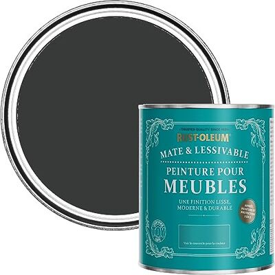 Rust-Oleum - Black Furniture Paint - 750ml - Peinture - Publicité Rust-Oleum - Black Furniture Paint - 750ml - Peinture - Publicité
