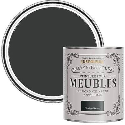 Peinture Chalky Charbon Naturel Rust-Oleum - 750ml pour meubles shabby chic - Publicité Peinture Chalky Charbon Naturel Rust-Oleum - 750ml pour meubles shabby chic - Publicité