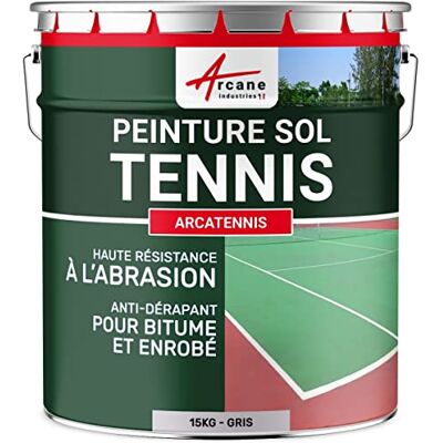 ARCATENNIS - ARCATENNIS - Gris - 15 Kg - Paint - Publicité ARCATENNIS - ARCATENNIS - Gris - 15 Kg - Paint - Publicité