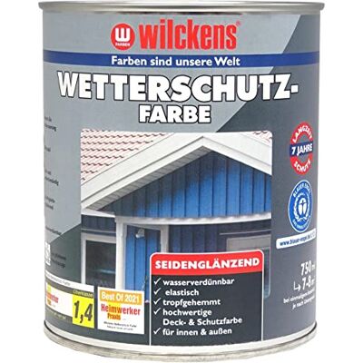 WILCKENS FARBEN - Wetterschutz seidenglänzend - RAL7001 - Peinture - Publicité WILCKENS FARBEN - Wetterschutz seidenglänzend - RAL7001 - Peinture - Publicité