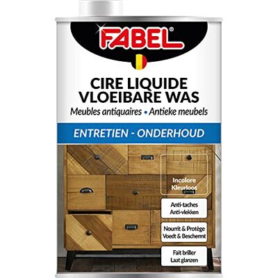 Fabel Cire Antiquaire Liquide, 1 L, Blanc - Publicité Fabel Cire Antiquaire Liquide, 1 L, Blanc - Publicité