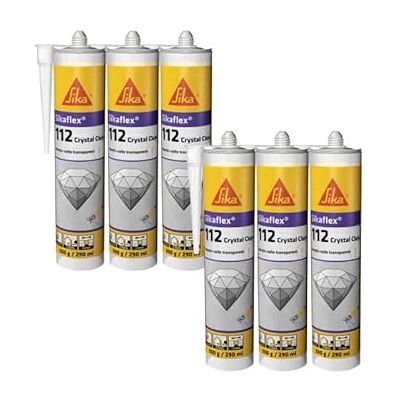 Sika Mastic Sealant Cristal Transparent - Flexible, Résistant aux Intempéries - 6x290ml - Publicité Sika Mastic Sealant Cristal Transparent - Flexible, Résistant aux Intempéries - 6x290ml - Publicité