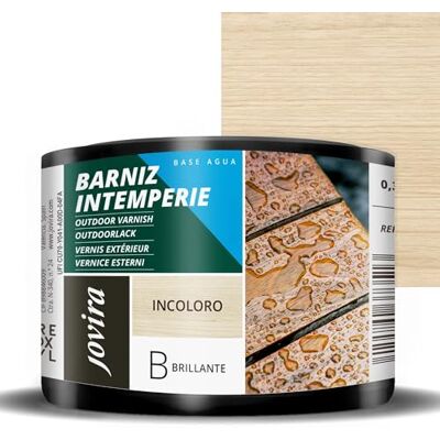 JOVIRA PINTURAS - Barniz Intemperie - Capacité 0.375 L - Vernis - Publicité JOVIRA PINTURAS - Barniz Intemperie - Capacité 0.375 L - Vernis - Publicité