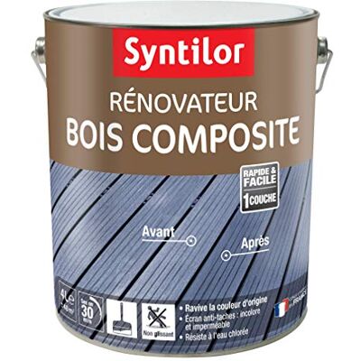 Syntilor Rénovateur Bois Composite Incolore 4L - Publicité Syntilor Rénovateur Bois Composite Incolore 4L - Publicité