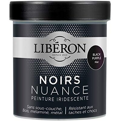 Libéron Peinture décorative Les noirs nuance, Black purple mat, 500 ML - Publicité Libéron Peinture décorative Les noirs nuance, Black purple mat, 500 ML - Publicité
